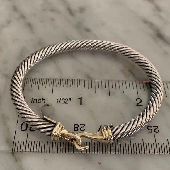 DAVID YURMAN 5mm Cable Classic Buckle Bracelet - Picture 6 of 6